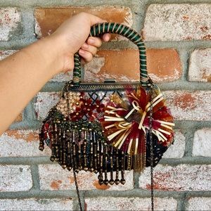 CHICO’S Beaded Evening Purse Bag